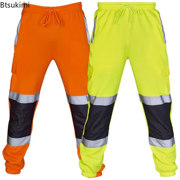 Pantalon sécurité réfléchissant 360° pêche nocturne visibilité hommes pêche de nuit