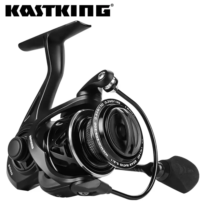 Moulinet de pêche spinning KastKing Zephyr léger 7+1 roulements frein carbone 10kg pour mer et bass
