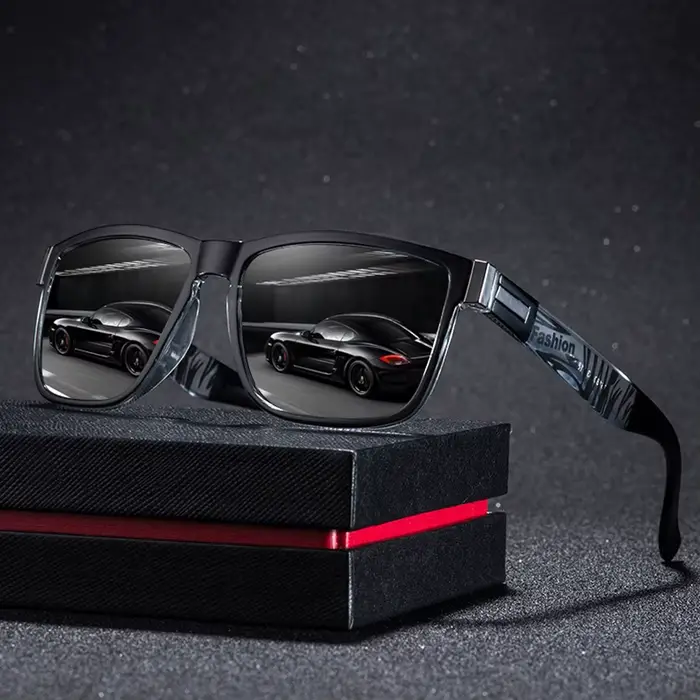 Lunettes de pêche carrées tendance homme femme - Conduite, outdoor léger avec coloris vibrants et protection optimale