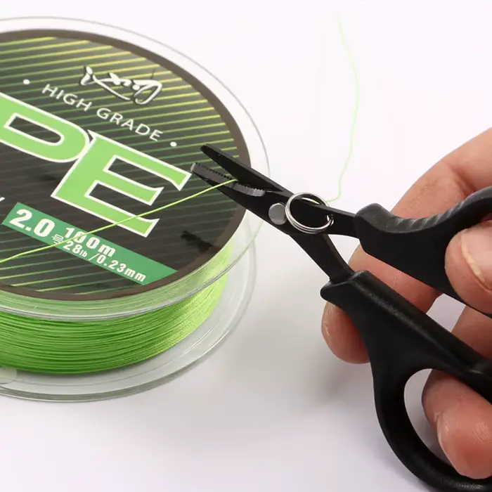Pince coupe-ligne titane pêche carpe - Ciseaux acier inoxydable coupe PE tresse accessoire