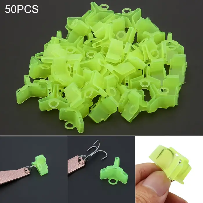 Protecteurs de hameçons triples 50 pièces 1# à 5# - Capuchons de sécurité anti-accrochage pour pêche