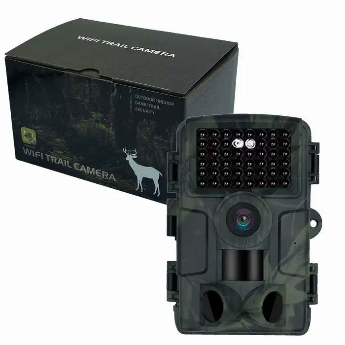 PR4000 caméra chasse WiFi Bluetooth 32MP IP66 étanche avec écran LCD 2 pouces vision nocturne