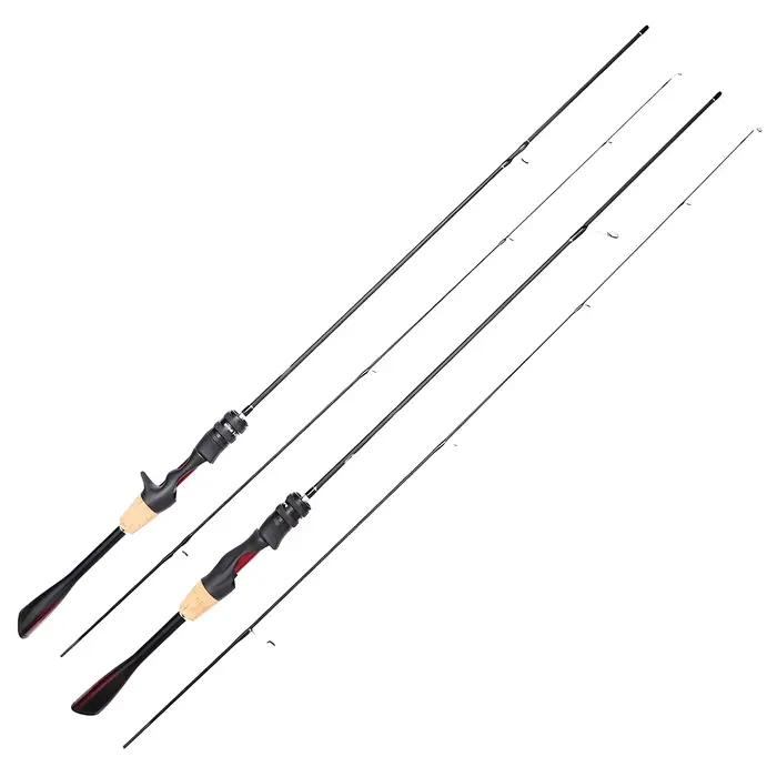 Canne ultra légère carbone 1.68-1.8m pour truite carpe black bass - canne spinning casting petits leurres