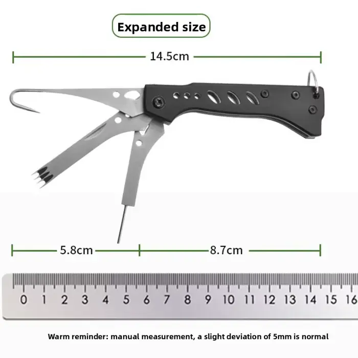 Pince multifonction pêche avec coupe-fil et dégorgeoir - Outil essentiel pour pêcheur mer et rivière