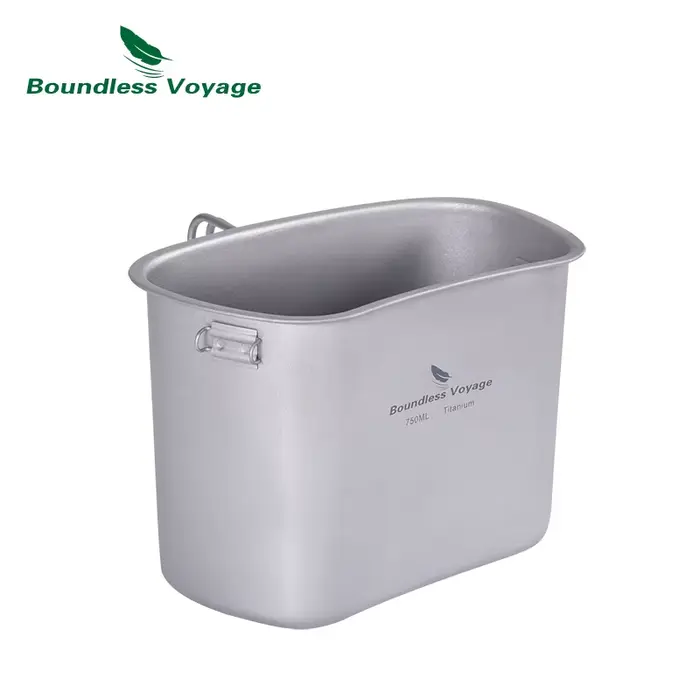 Bouteille titane 1100ml pour pêche et camping - Ustensile militaire robuste avec bol 400ml