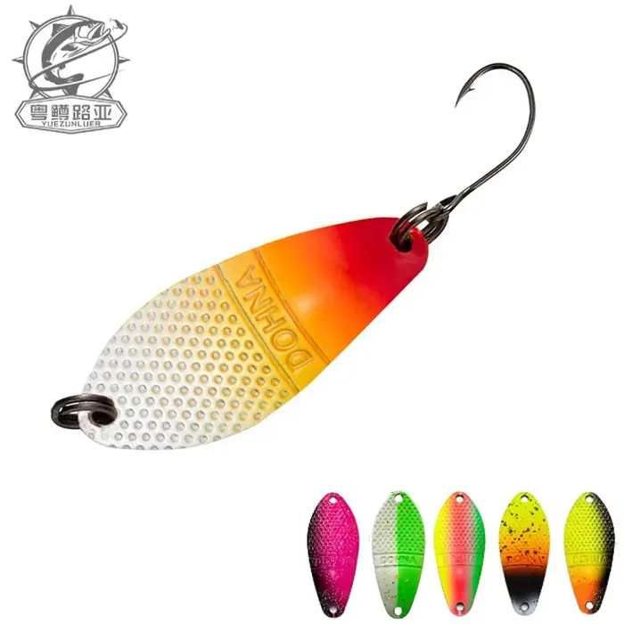 Leurre cuillère Peche Leurre Pesca 3g 30mm coloré métal cuivre pour truite chevesne perche et saumon