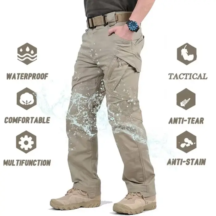 Pantalon tactique IX9 classique pour pêche - Randonnée chasse pêche style casual