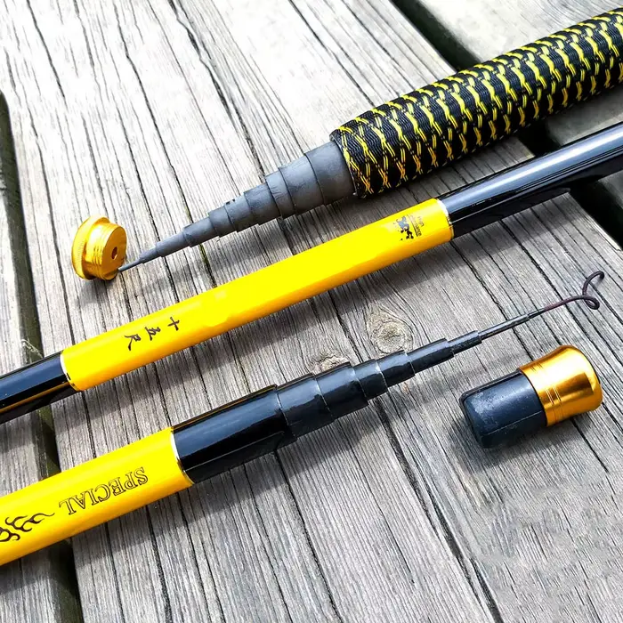 Canne télescopique pêche en rivière JOSBY 2.7M-7.2M carbone FBR ultraléger pour carpe et truite