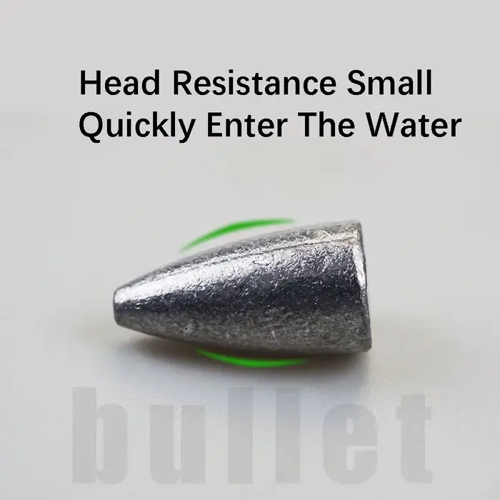 Plombs pêche bullet DNDYUJU 2g à 20g - Set Texas Rig eau douce - Poids plombés pour montages pêche