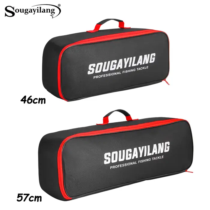 Sac de canne à pêche Sougayilang 46cm/57cm grande capacité 100b étanche oxford pour pêche extérieure