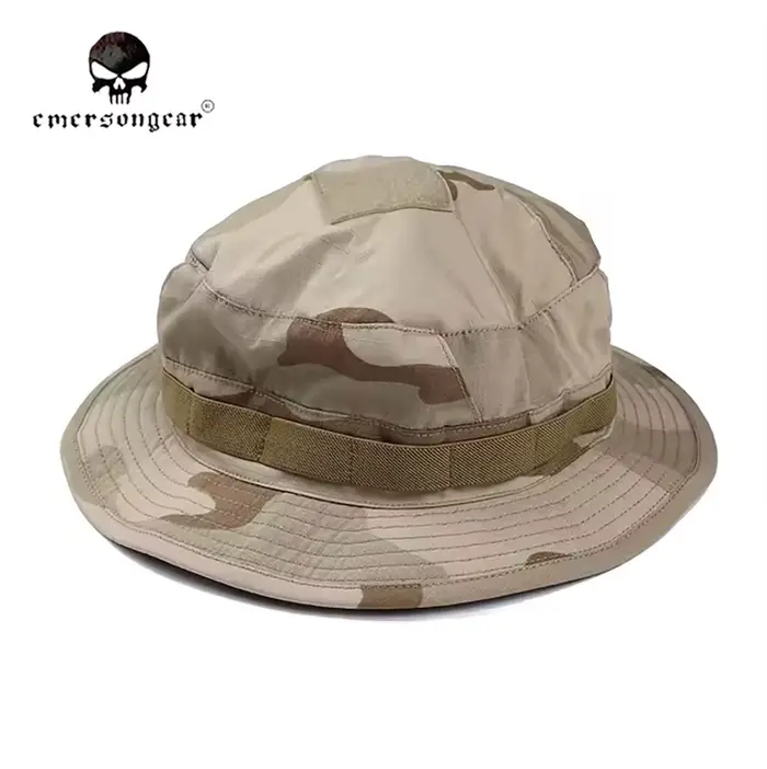 Chapeau boonie tactique été pêche - Casquette combat courte visière pêche camouflage protection solaire