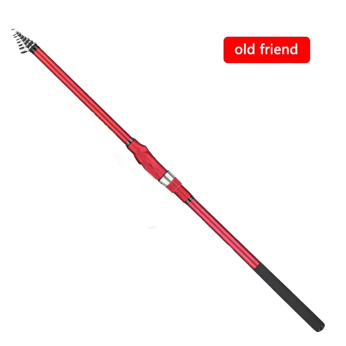 Canne pêche roche carbone 5.3M 6.0M ultra-légère Old Friend pour carpe surf télescopique mer
