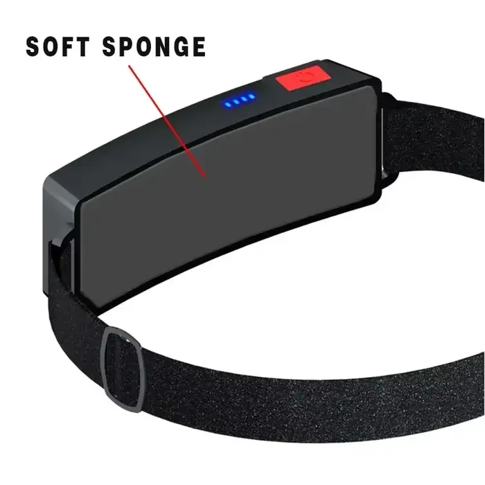 Lampe frontale COB LED portable rechargeable USB avec batterie intégrée pêche camping
