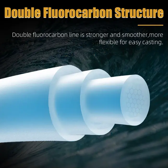 Ligne de pêche fluorocarbone 100% MANSTER T2 SeaKnight, 100M pour mer et surf, 3-35LB, fil carbone coulissant