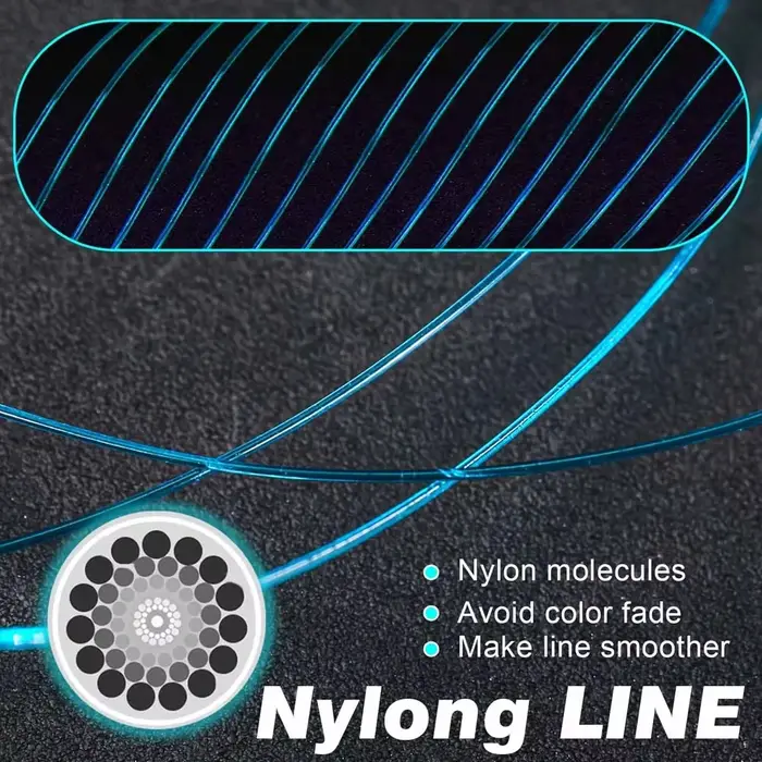 Ligne de pêche monofilament SantaKing 500m résistante et anti-abrasion nylon pour lancer long et fluide