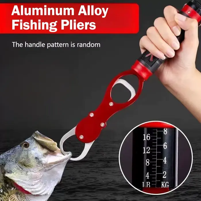 Pince à prise pour poisson grip aluminium avec balance pêche plombée accessoire portable