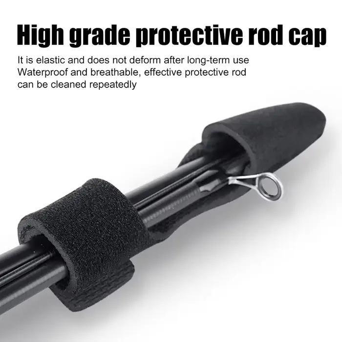 Sangle élastique porte-canne pêche ceinture support protection embout canne à pêche accessoires pêcheur