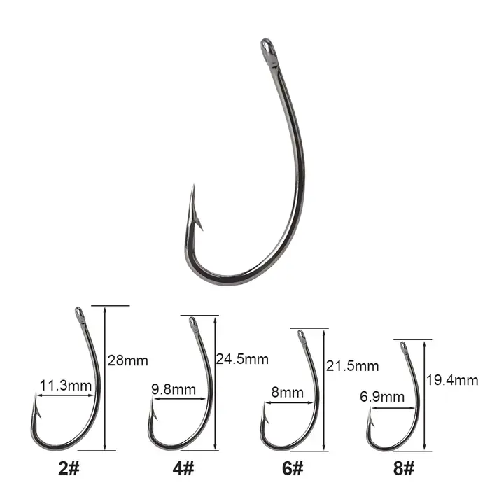 Kit 6 hair rigs prêts à pêcher pour carpe avec hameçons et ligne montage boilie accessoires