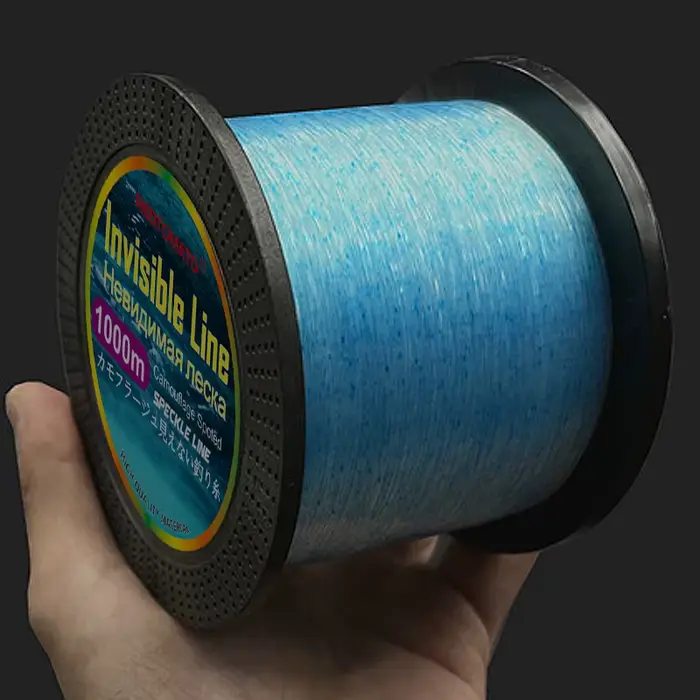 Fil de pêche fluorocarbone japonais 1000m invisible ligne coulante camouflage 3D pour carpe