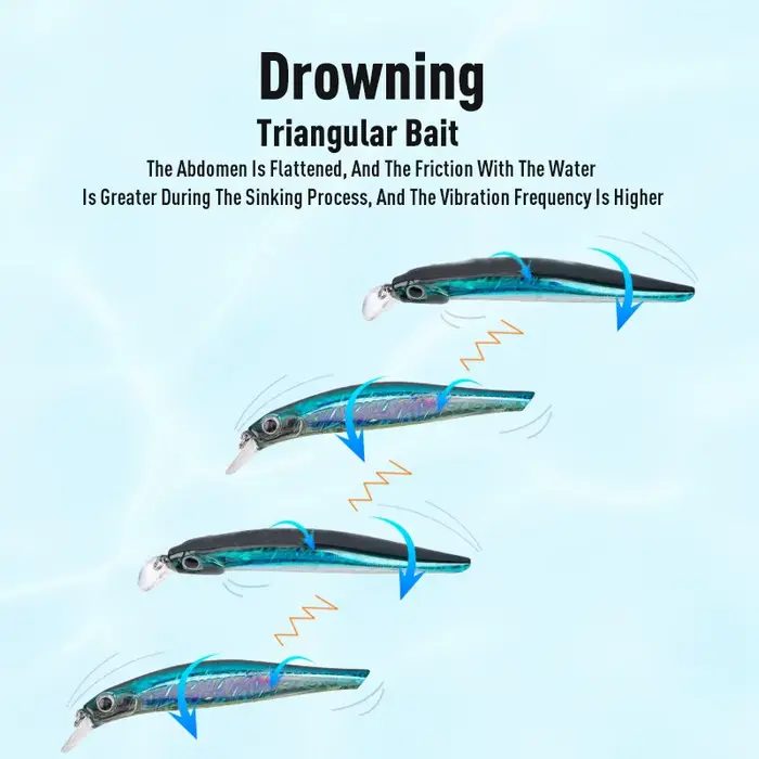 Leurre de pêche Silence Sinking Minnow 80mm 105mm, appât dur jerkbait pour bar et carnassiers