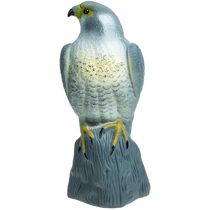 Leurre de chasse décoratif jardin multi-fonction - Oiseau faux ornement extérieur en PE résistant