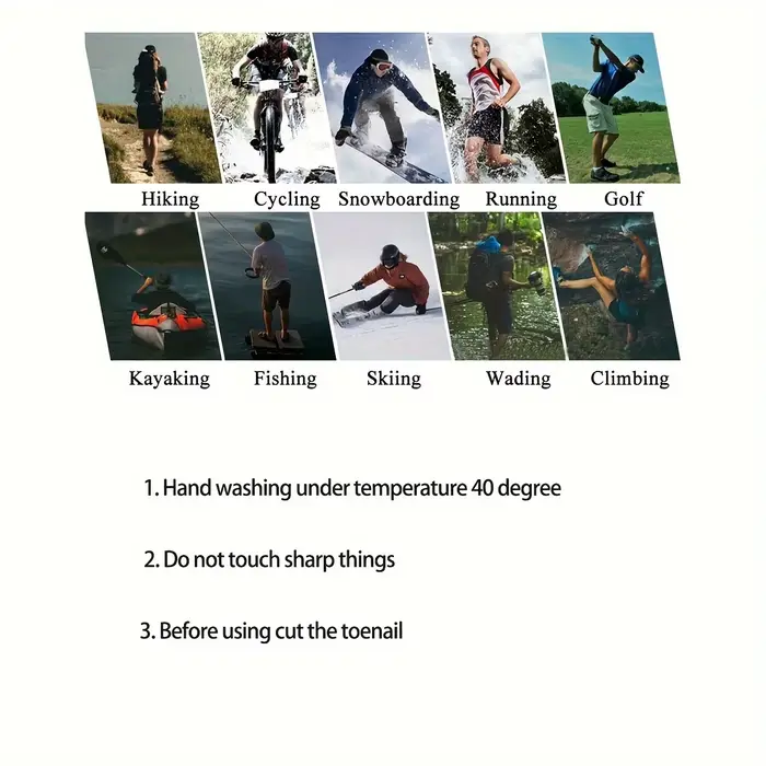 Chaussettes imperméables respirantes pour randonnée hiver pêche ski camping chaudes confortables