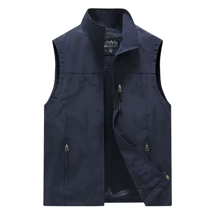 Veste légère homme printemps pêche photographie loisirs extérieur décontractée sans manches