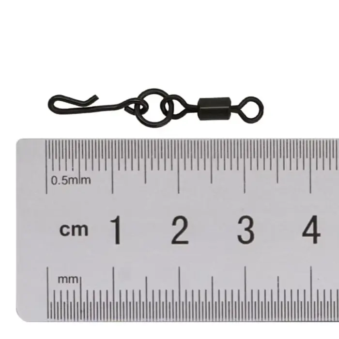 Émerillons flexibles rapides pour pêche carpe - 20 pièces avec système de clip de plomb sécurisé