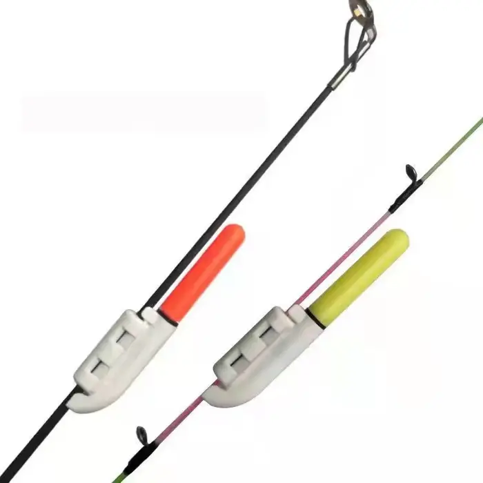 Lot de 10 lampes LED rechargeables pour canne à pêche, lampe clip nocturne pour pêche de nuit
