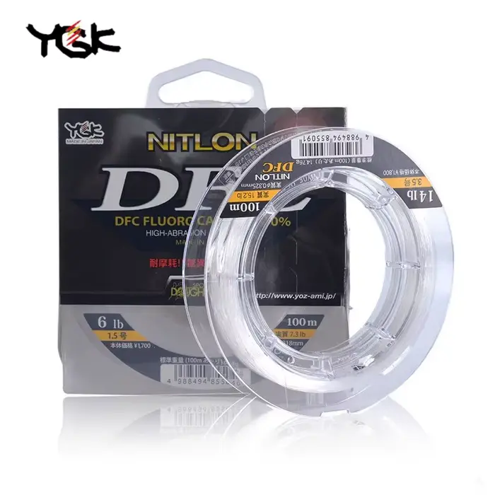 Bas de ligne fluorocarbone YGK DFC 100m - Leader japonais professionnel 4LB-30LB pour pêche précise