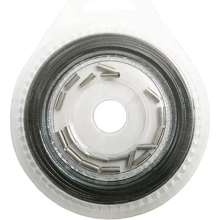 Fil leader pêche mer acier inoxydable 10 mètres 7 brins haute résistance 10LB à 200LB pour leurres