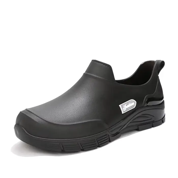 Bottes de pluie basses hommes anti-dérapantes pour pêche cuisine et activités extérieures résistantes
