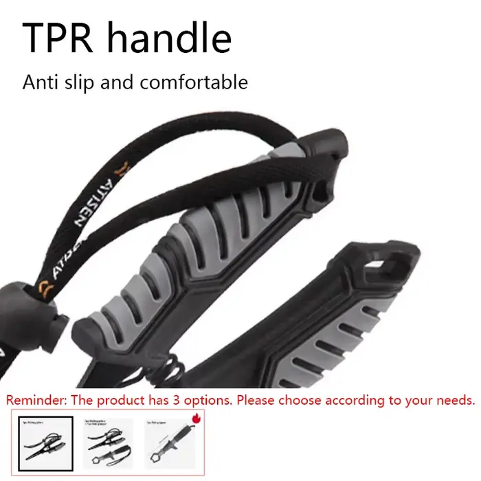 Pince multifonction pêche avec grip à poissons ABS portable pour leurres et montages