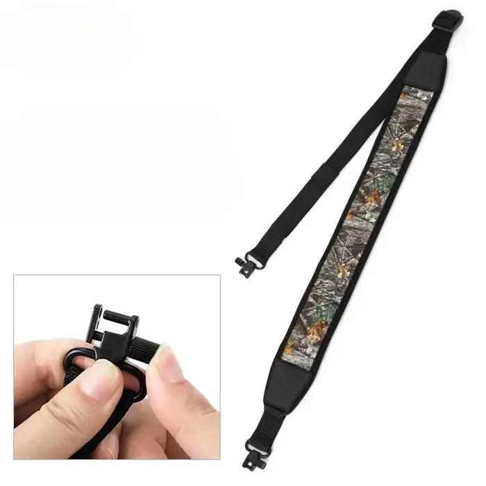 Harnais pêche 2 points avec mousquetons, bretelles ajustables et protection épaule durable nylon