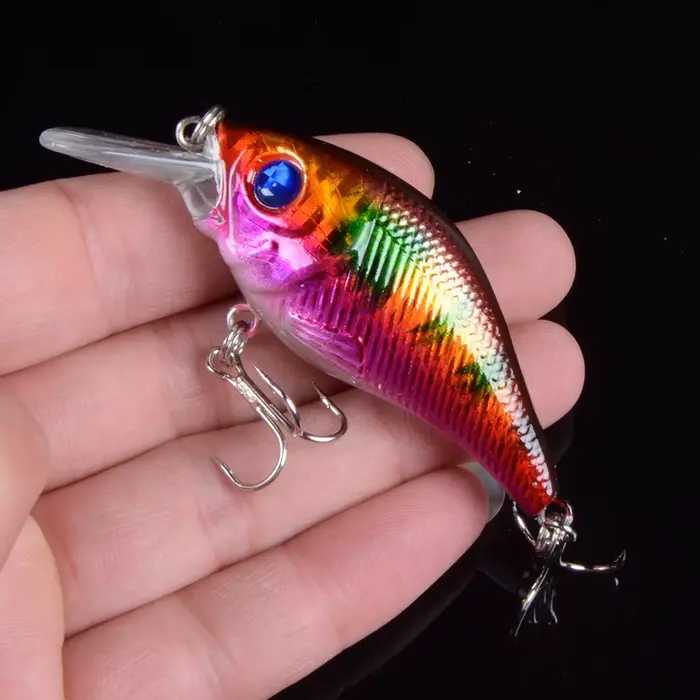 Leurre Hard VIB 7.5cm 10.2g - Crankbait coulant avec hameçons triples pour pêche carnassier