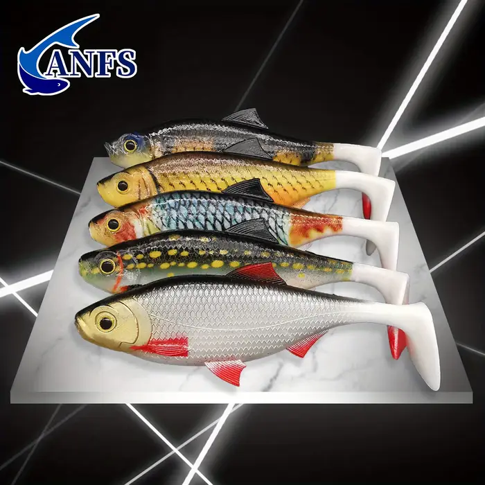 Leurre Souple 3D 14cm pour Brochet Sandre et Perche, Kit de 2 Iscas Artificielles pour la