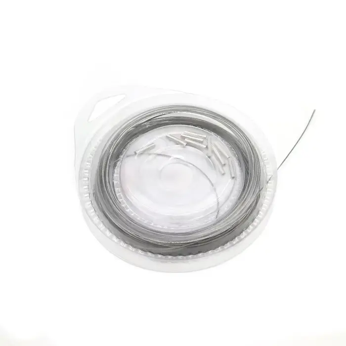 Fil d'acier inoxydable tressé 7 brins 10M pour montages de pêche - Revêtement leader leurre