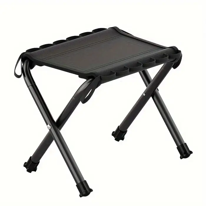 Tabouret suspendu pliable capacité 286.6lbs léger pour pêche camping chaise portable