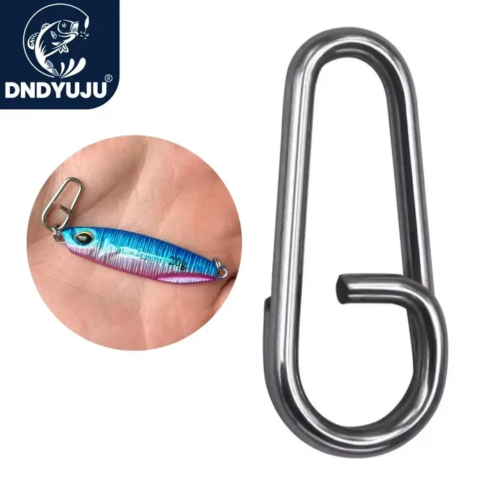 Anneaux ovales en acier inoxydable 50-200 pièces pour leurres de pêche en mer et connecteurs
