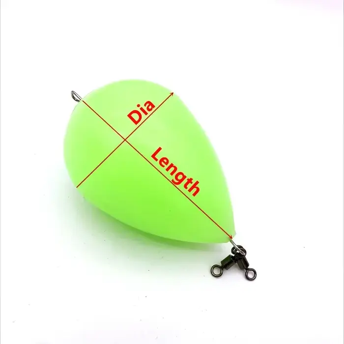 Flotteur lumineux pour pêche de nuit, aide au lancer longue distance et à la présentation des appâts