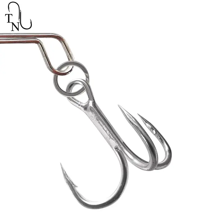 Leurres jig TN68 10g à 40g avec hameçons triples pour pêche du perche et black bass en eau douce