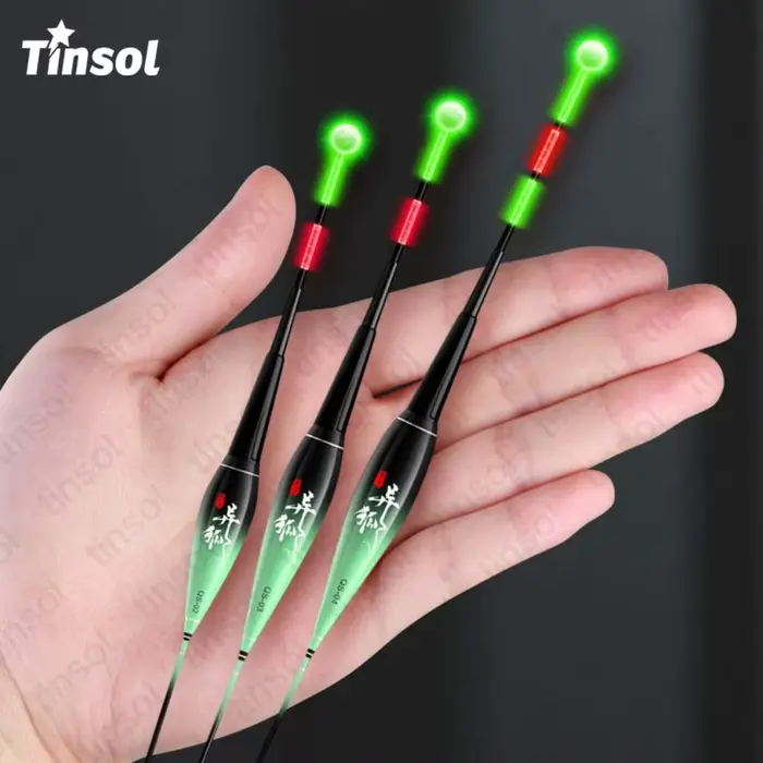 Flotteur électronique LED TINSOL 2026 pour pêche de nuit avec capteur gravité et changement couleur - 1.2g-3g