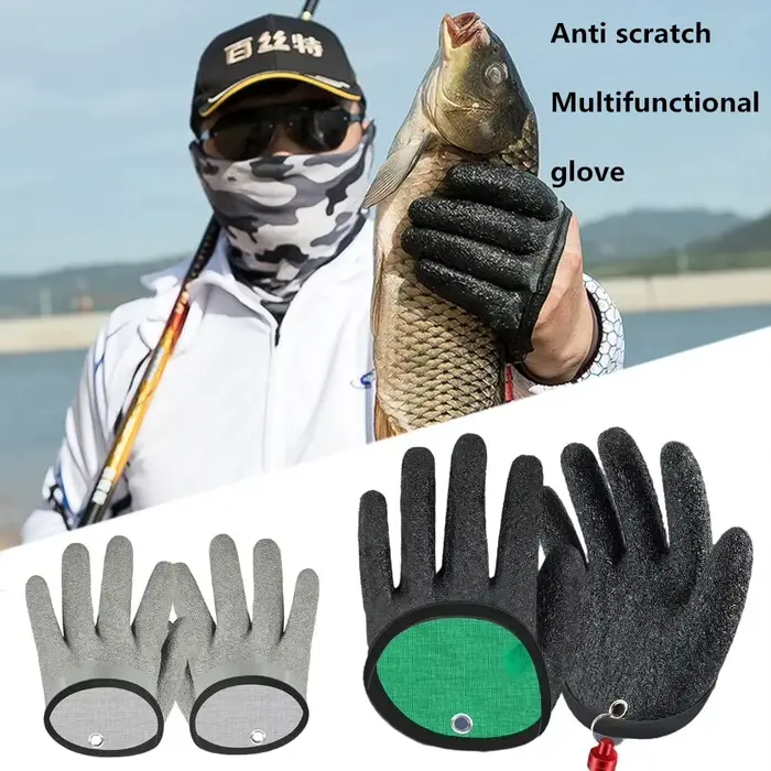 Gants de pêche antidérapants et durables, imperméables et résistants aux coupures pour la pêche et le travail