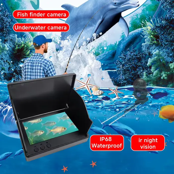 Caméra sous-marine Dodosee 220° pour pêche - Écran LCD 4.3" 1080P avec vision nocturne et détecteur de poissons