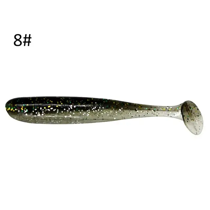 Leurre souple 70mm 90mm 120mm paddle tail pour pêche en mer - 10 pièces appâts nageurs