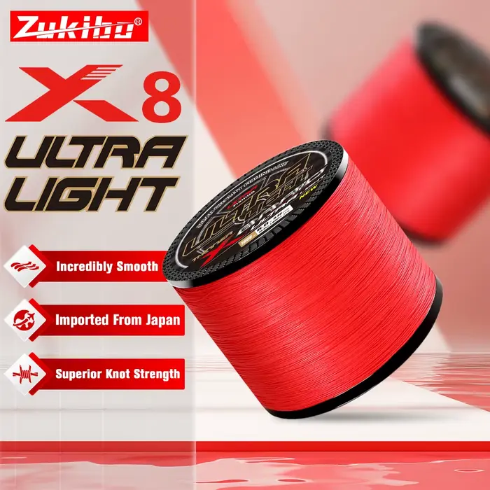 Ligne de pêche PE ZUKIBO ULTRA LIGHT 8 brins japonais - Multifilament ultra-lisse haute qualité pour pêche mer
