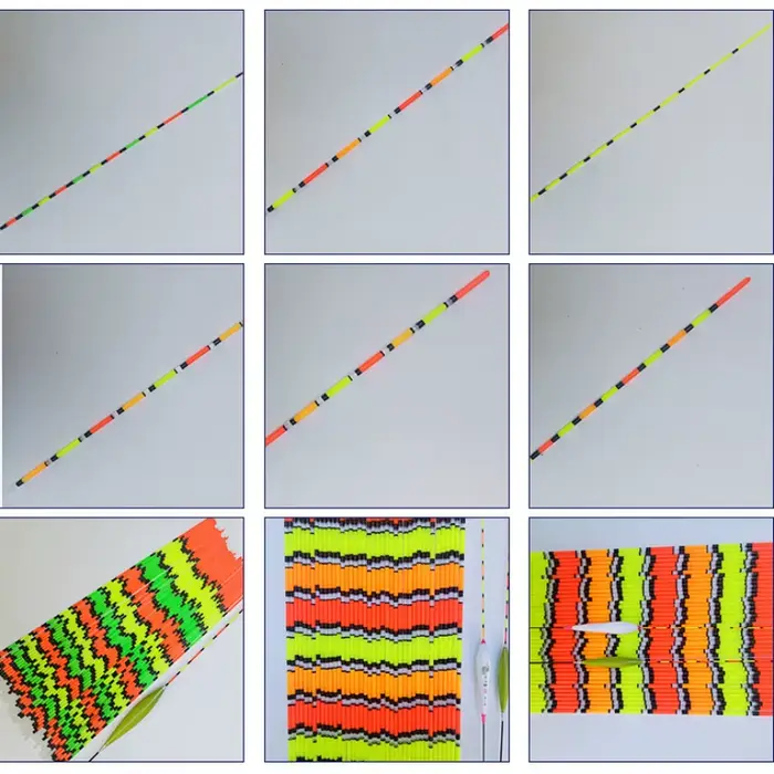 10 flotteurs queue dérivante DIY pêche nocturne accessoires visibilité accrue
