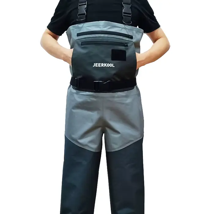 Waders de pêche étanches 3 ou 5 couches pour homme et femme, avec chaussettes néoprène et bretelles