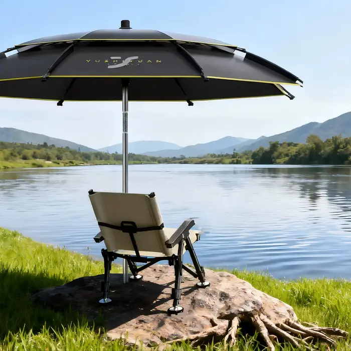 Fauteuil de pêche télescopique pliable complet - Siège portable tous terrains cadeau pêcheur