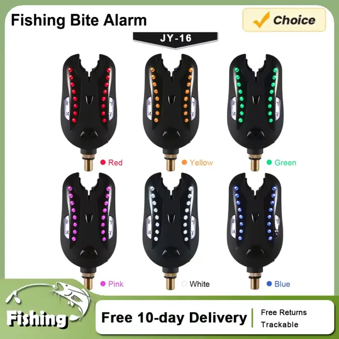 Kit alarme de touche Lixada 16 LED - Alerte sonore et lumineuse pour pêche nocturne et détection de touches